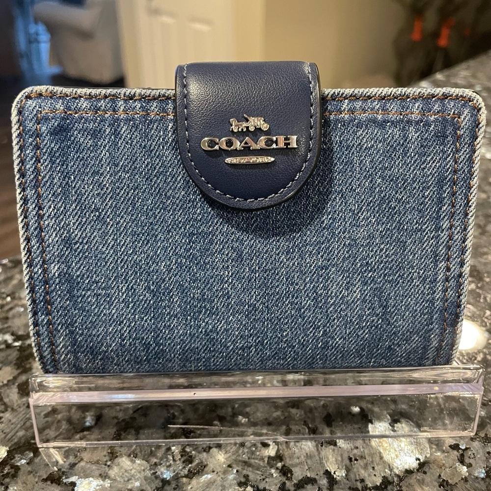 Coach Bifold Denim Wallet
